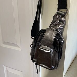 FP Movement by Free People Metallic Black Mini Bag